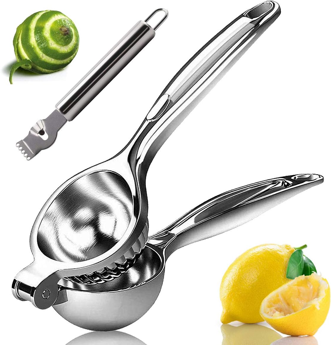 Lemon Squeezer. Lemon Squeezer Juicer. Citrus Juicer Handheld. Metal Lemon Hand Press. Lime Squeezer Bar Tool. Manual Citrus Press w/Stainless Steel Zester